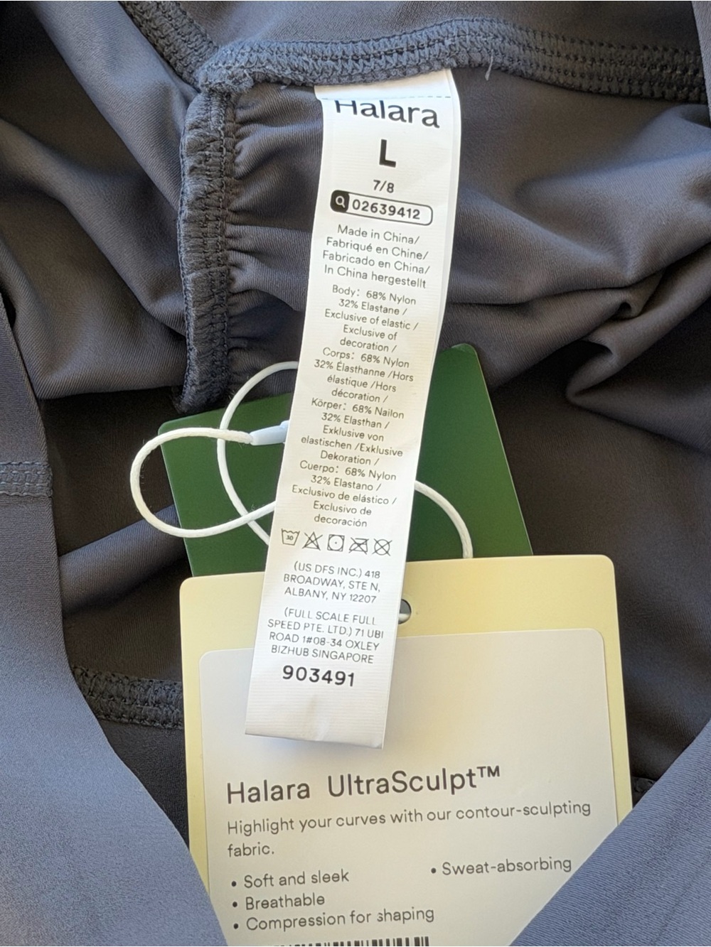 HALARA Women's Leggings in Slate Gray - Picture 5 of 5